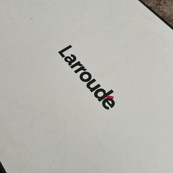 Larroude Women’s Kate Kid Suede Brown Pointed Tow High Heel Boots 9.5 - Picture 3 of 12